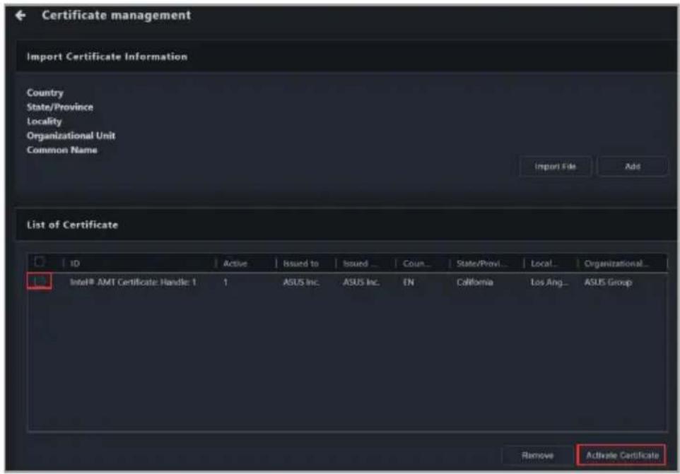 ASUS Pro WS X570-ACE - Adding and activating a certificate on single device - 4