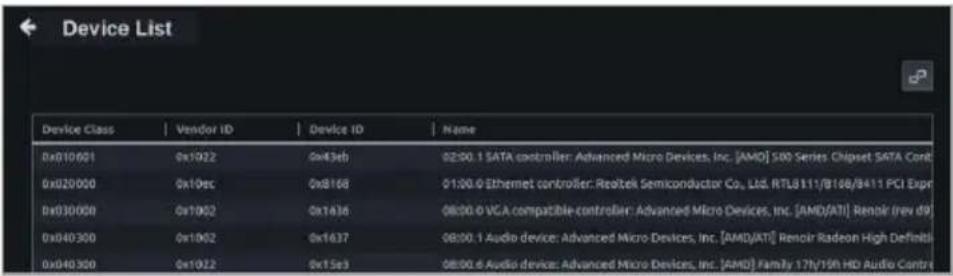 ASUS Pro WS X570-ACE - Device List on Linux-based client devices - 1