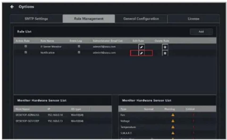 ASUS Pro WS X570-ACE - Editing a notification rule - 2