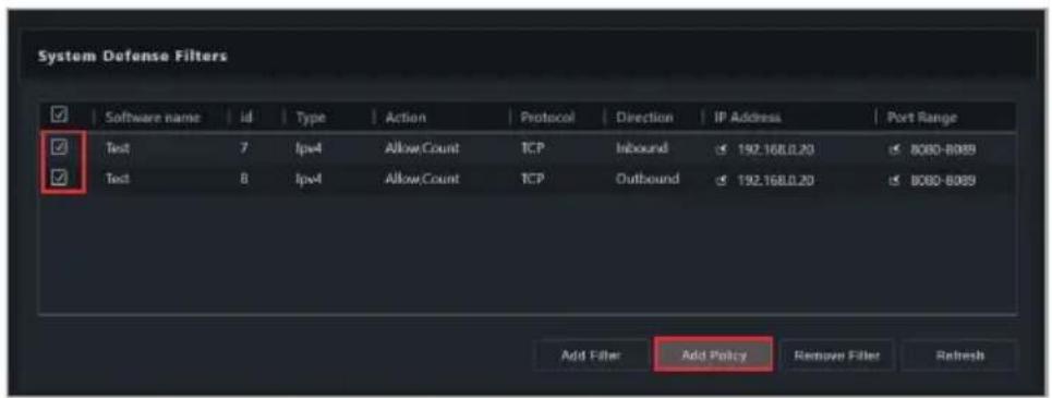 ASUS Pro WS X570-ACE - Adding a system defense policy - 1