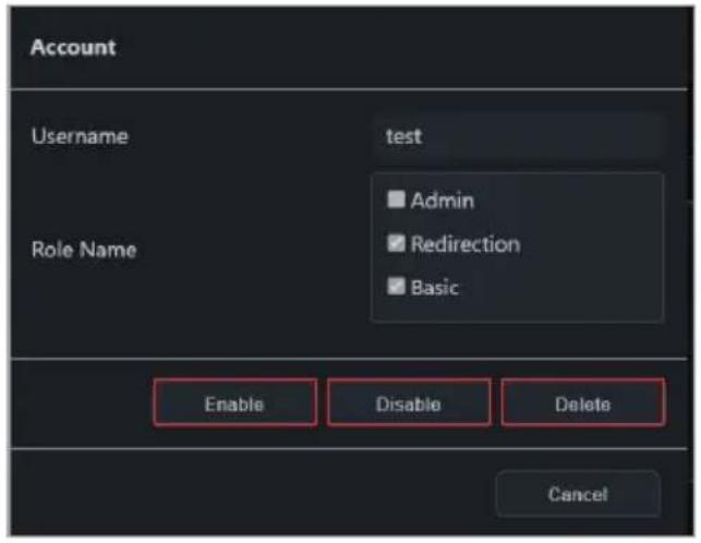 ASUS Pro WS X570-ACE - Enabling, disabling, or deleting a new account - 2
