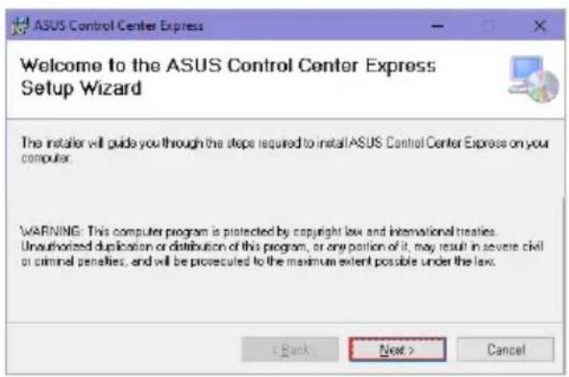 ASUS Pro WS X570-ACE - Installing ASUS Control Center Express (ACCE) - 3