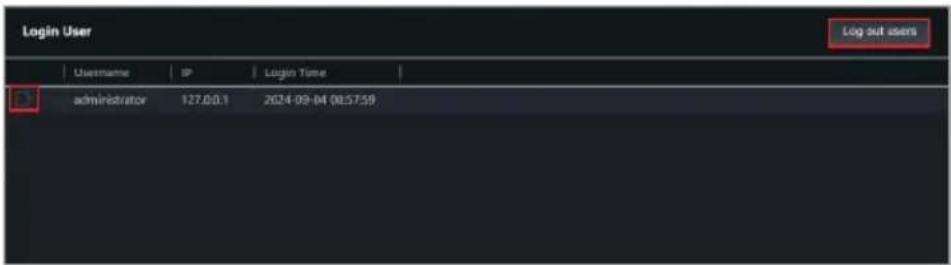 ASUS Pro WS X570-ACE - To force a user to log out - 1