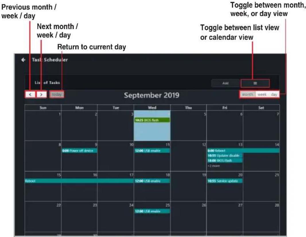 ASUS Pro WS X570-ACE - Task scheduler calendar overview - 1