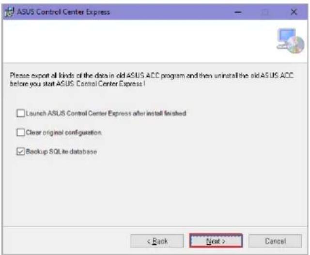 ASUS Pro WS X570-ACE - Installing ASUS Control Center Express (ACCE) - 15
