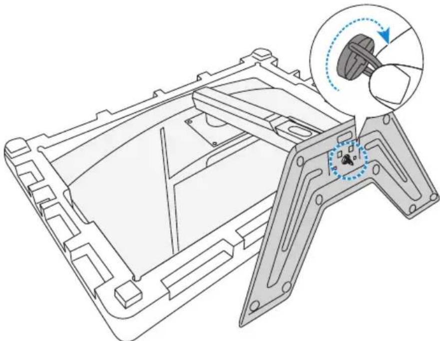 GIGABYTE G32QC - Instalace základny monitoru - 1