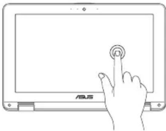 ASUS Chromebook C523 - Klepnutí a podržení Potažení vpravo nebo vlevo - 1