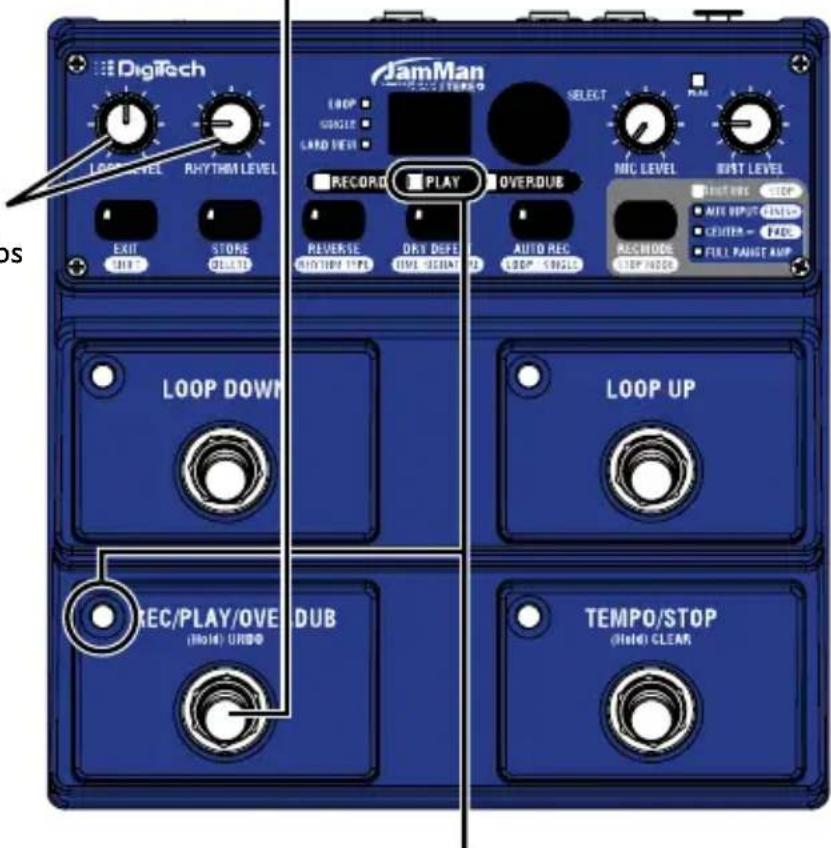DIGITECH JamMan Stereo - Start Loop Playback - 1