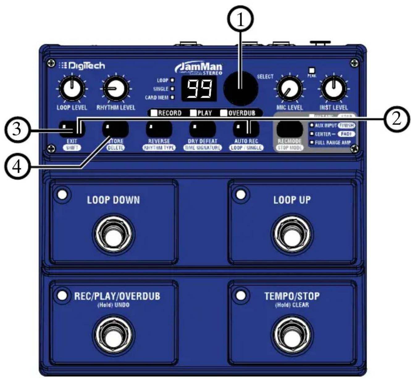 DIGITECH JamMan Stereo - Loop / Single Phrases - 1
