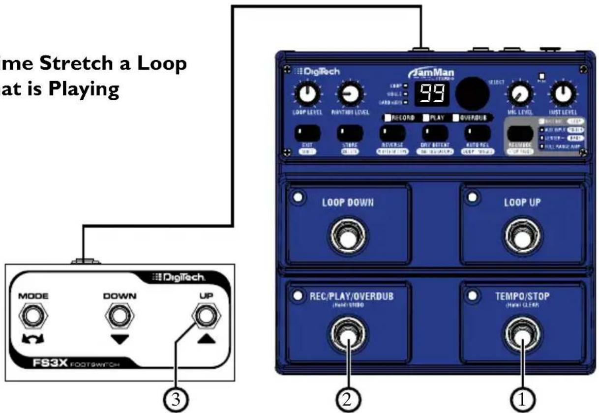 DIGITECH JamMan Stereo - Time Stretching a Loop - 2