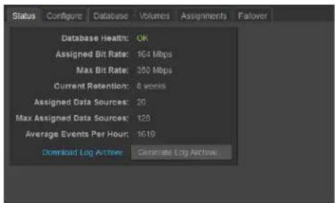 Pelco VideoXpert - Checking VideoXpert Storage Status - 1