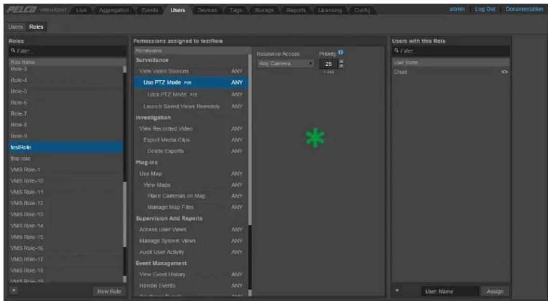 Pelco VideoXpert - Managing Roles - 1