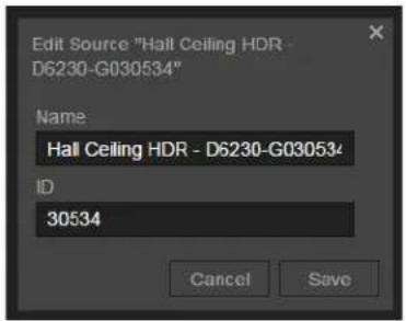 Pelco VideoXpert - Editing Friendly Names and IDs - 1