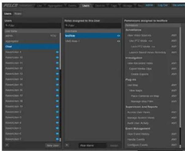Pelco VideoXpert - Managing Users - 1