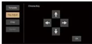 Chroma Key ↑ ← → ↓ OK