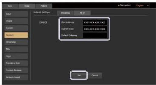 SONY MCX-500 - Changing the Unit's IP Address - 1