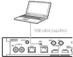 USB cable (supplied)