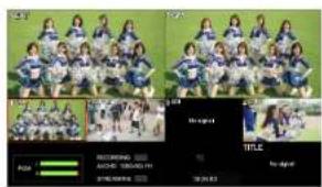 Screenshot of a video editing interface showing multiple video thumbnails and a playback controls panel with Chinese text.