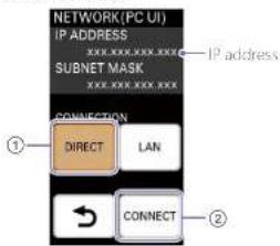 SONY MCX-500 - Connecting in direct mode - 5