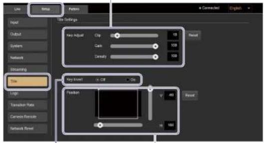 Line Group Feature Connected Original File File Settings Host Output System Network Streaming Tile High Translation Rate Camera Remote Network Road Key Adjust Clip 10 Cash 100 Density 100 Reset Key Offset On Ctrl On Frequency 40 Reset H 100