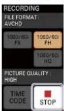SONY MCX-500 - Stopping recording - 1
