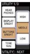 SONY MCX-500 - Adjusting the Button Brightness - 1