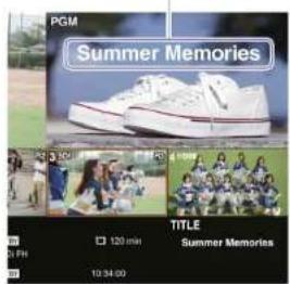 PGM Summer Memories TITLE 120 min Summer Memories 10:34:00