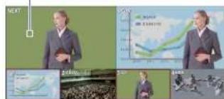Composite image showing business presentation with charts and a man in suit, alongside photos of data visualization and industrial scenes.