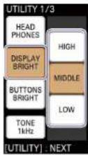 SONY MCX-500 - Adjusting the Menu Panel Brightness - 1