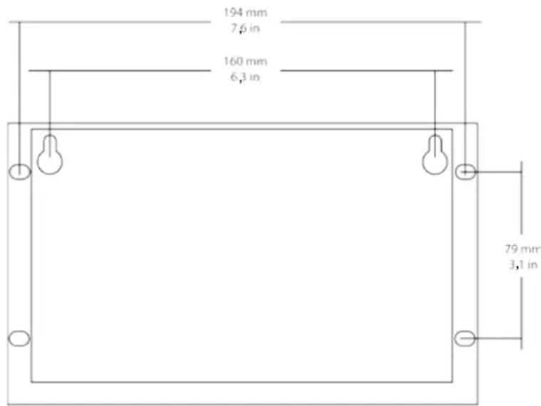 194 mm 7,6 in 160 mm 6,3 in 79 mm 3,1 in