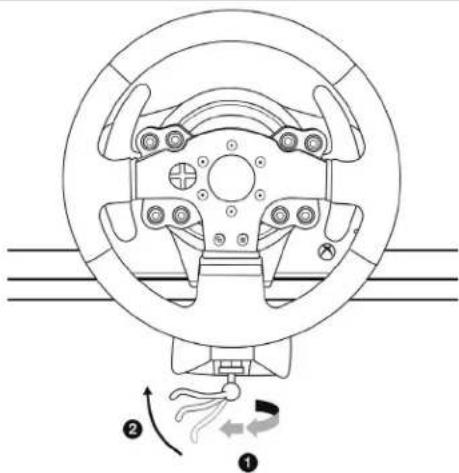 THRUSTMASTER TMX Pro Force Feedback - Attaching the racing wheel to a table or a desktop - 2