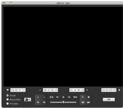 Edit to lope 03:32 32:53 01:52 32:13 01:52 30:10 00:00 03:27 Insert Assemble Preview OK