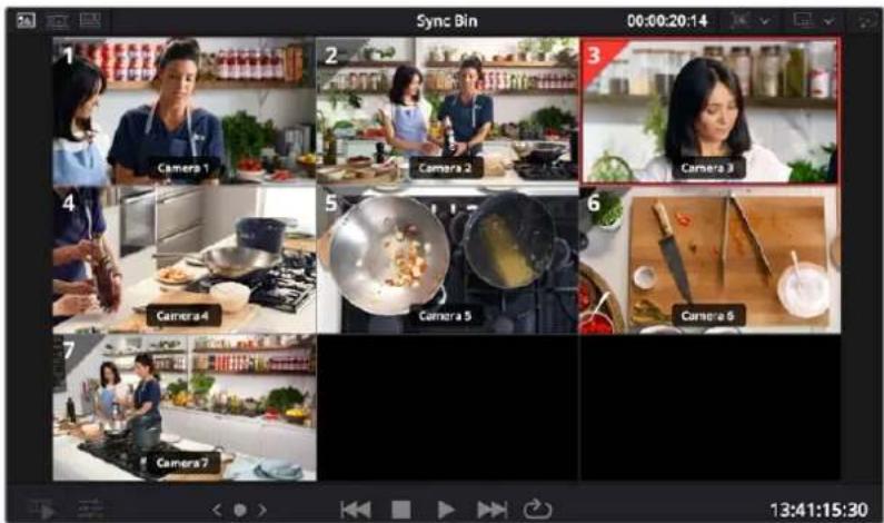 Sync Bin 00:00:20:14 1 Camera 1 2 Camera 2 3 Camera 3 4 Camera 4 5 Camera 5 6 Camera 6 7 Camera 7 13:41:15:30