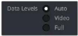 Blackmagic Design DaVinci Resolve - Video Monitoring Data Levels - 1