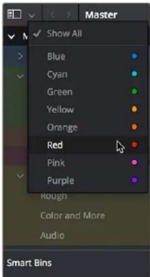 Show All Blue Cyan Green Yellow Orange Red Pink Purple Rough Color and More Audio Smart Bins