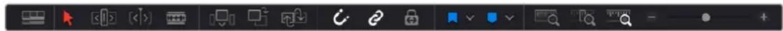 Screenshot of a software toolbar with icons for file operations, editing, and view controls