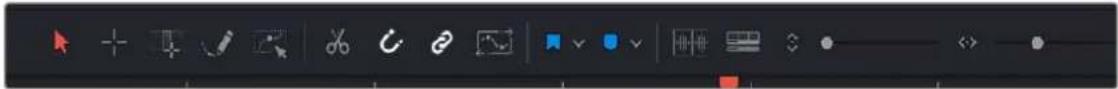 Screenshot of a software toolbar with icons for selection, editing, and formatting tools