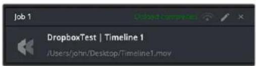 Job 1 DropboxTest | Timeline 1 /Users/john/Desktop/Timeline1.mov