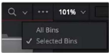 101% All Bins ✓ Selected Bins