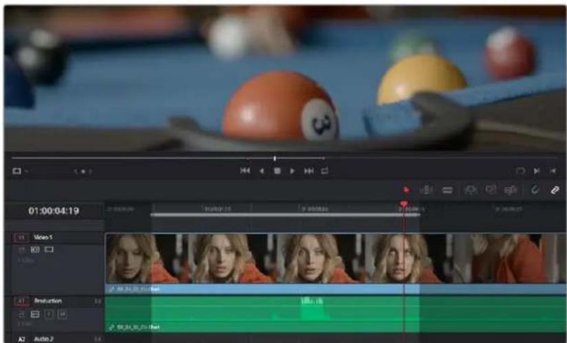 01:00:04:19 Video 5 A1 Production 1.0 B2 Audio 2 1.0