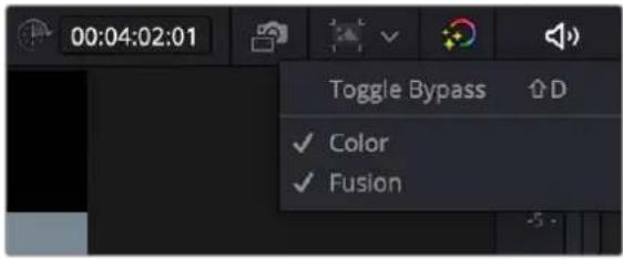 00:04:02:01 Toggle Bypass ↑D ✓ Color ✓ Fusion -5 -