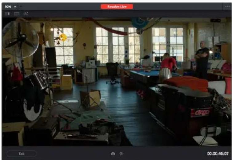 Blackmagic Design DaVinci Resolve - To turn on Resolve Live: - 1