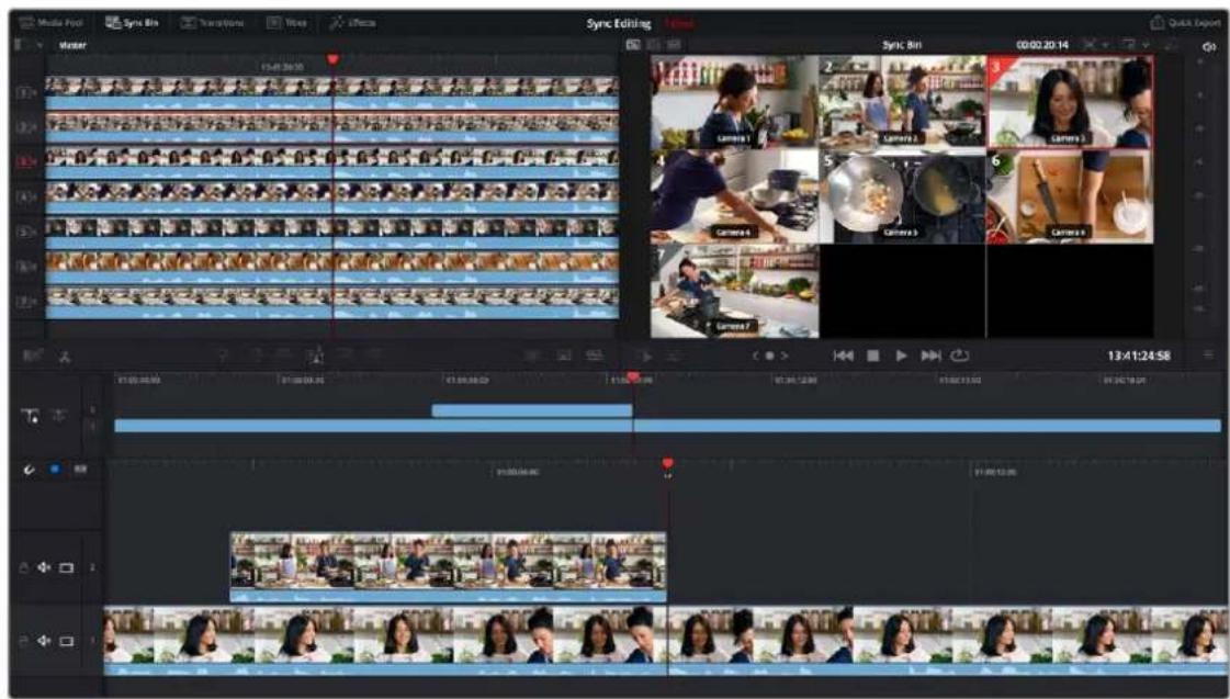 Media Player Sync Bin YanayiYun Tiree sFoca Sync Editing Time Sync Bit 00:00:20:14 Quick Export Mater 05:48:36:30 Camera 1 Camera 2 Camera 3 Camera 4 Camera 5 Camera 6 Camera 7 13:41:24:58 时间轴时间 时间轴时间 时间轴时间 时间轴时间 时间轴时间