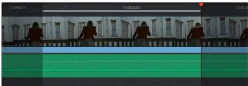 Blackmagic Design DaVinci Resolve - Editing Part of a Source Clip to Fit Into a Specific Range of the Timeline - 2