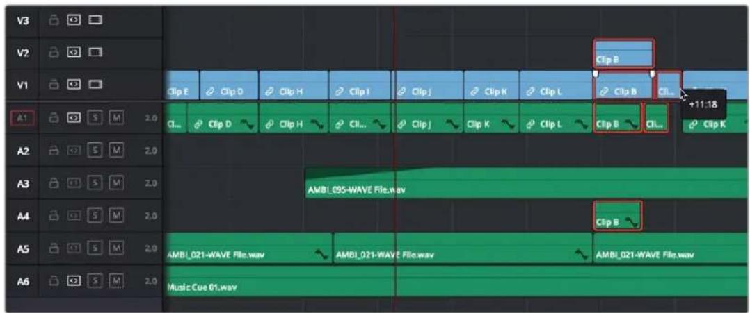 V3 V2 V1 Clip E Clip D Clip H Clip I Clip j Clip K Clip L Clip B CL... +11:18 A1 S M 2.0 CL... Clip D Clip H CL... Clip j Clip K Clip L Clip B CL... CLp K A2 S M 2.0 AMB1_095-WAVE File.wav A3 S M 2.0 A4 S M 2.0 CLp B A5 S M 2.0 AMB1_021-WAVE File.wav AMB1_021-WAVE File.wav AMB1_021-WAVE File.wav A6 S M 2.0 Music Cue 01.wav