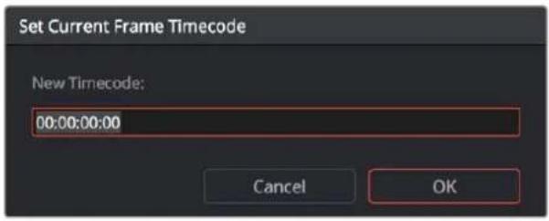 Set Current Frame Timecode New Timecode: 00:00:00:00 Cancel OK