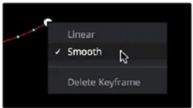 Linear ✓ Smooth Delete Keyframe