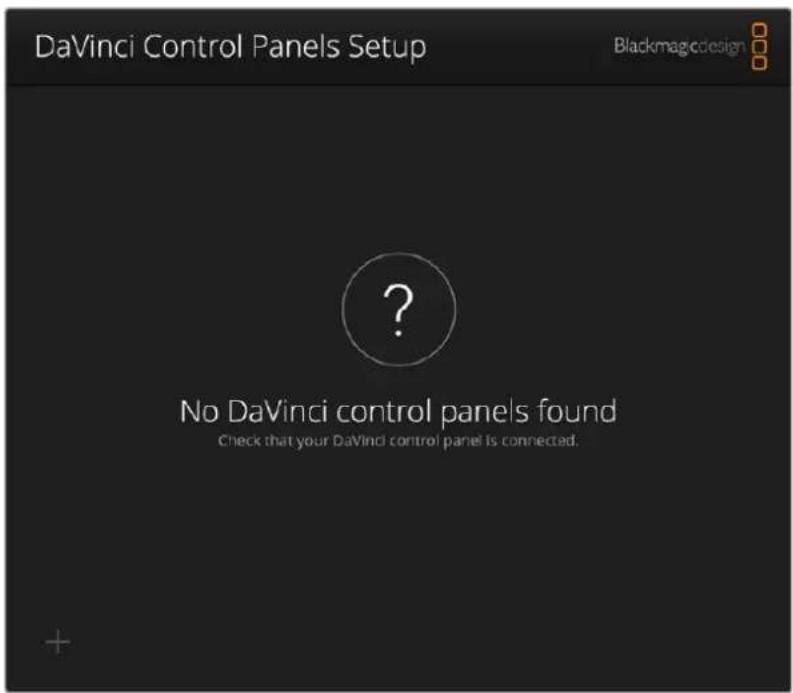 DaVinci Control Panels Setup Blackmagcdesign ? No DaVinci control panels found Check that your DaVinci control panel is connected.