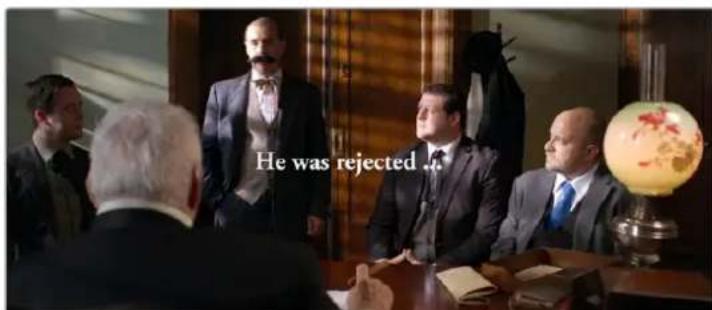He was rejected ...