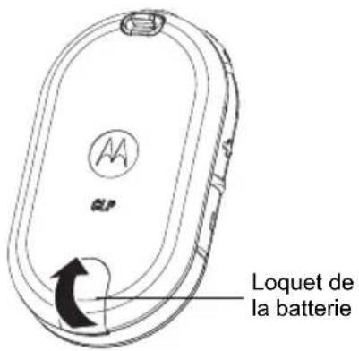 M LP Loquet de la batterie